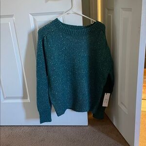 Elegant Teal Women's Crew Neck Sweater